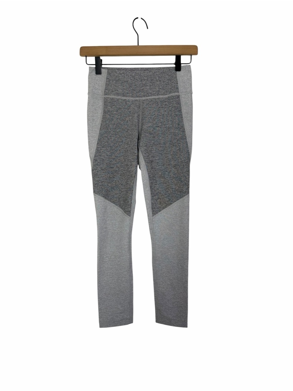 Outdoor Voices Two Tone 7/8 Leggings Dove Ash Gray Colorblock XS Gym Yoga - Picture 3 of 9